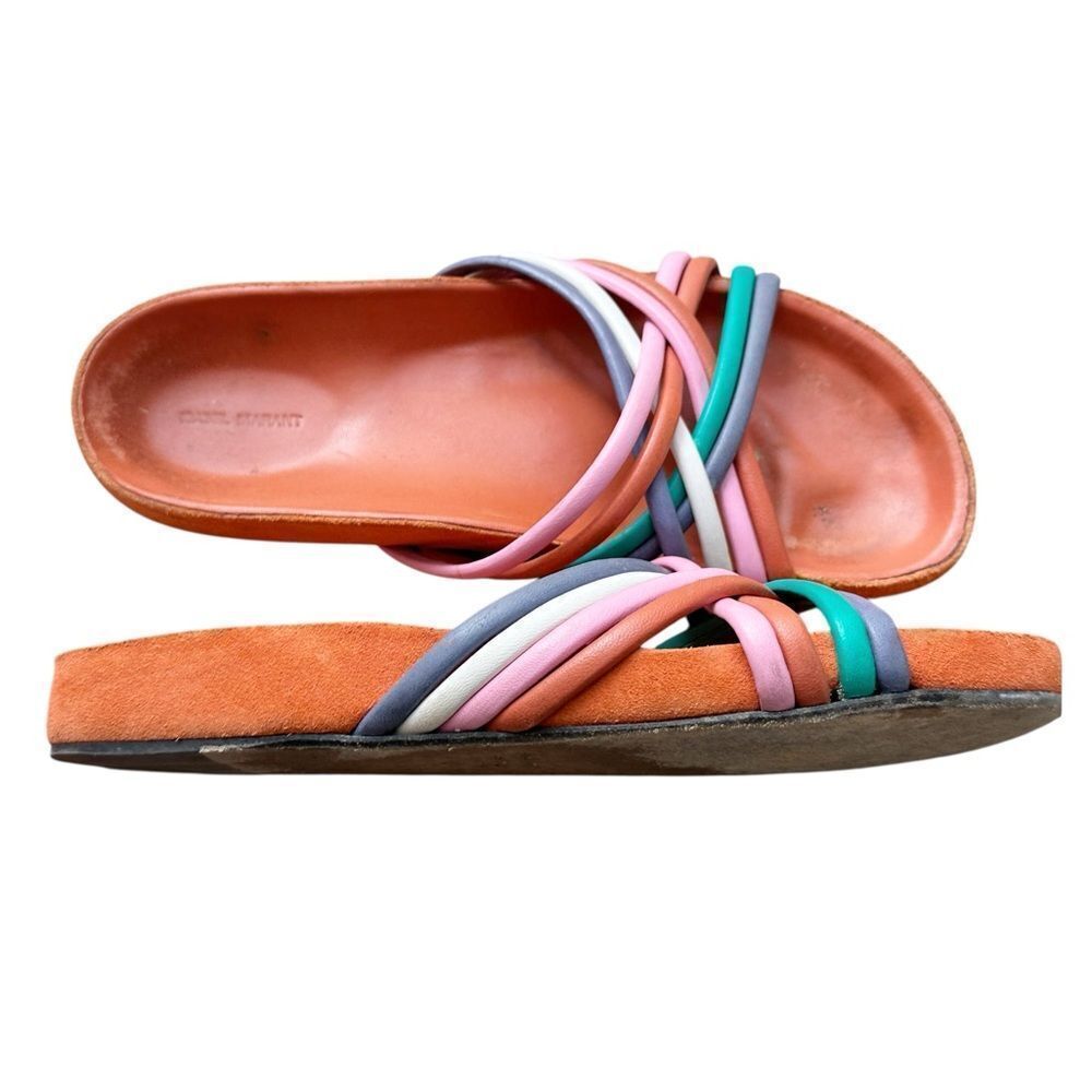 Isabel Marant Slide Sandal Hellya Strappy Size 38/8 - Picture 9 of 11